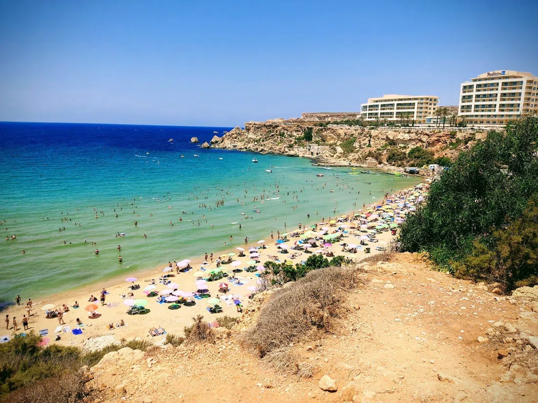 Golden Bay and Għajn Tuffieħa, St Julian's