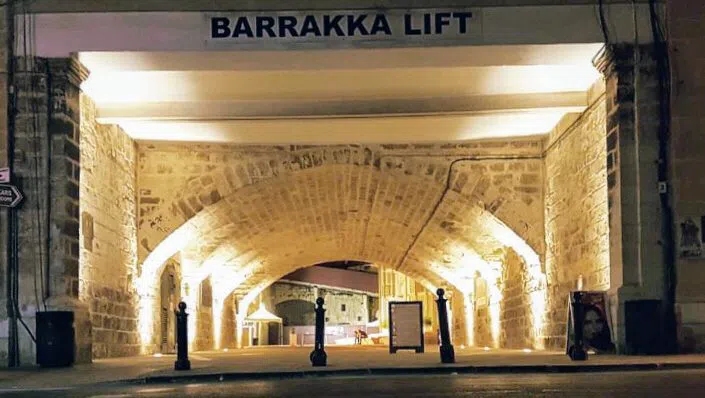 Upper Barrakka Gardens and the Barrakka Lift, St Julian's