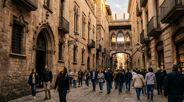 Gothic Quarter — neighbourhood context for MUHBA (Barcelona City History Museum)